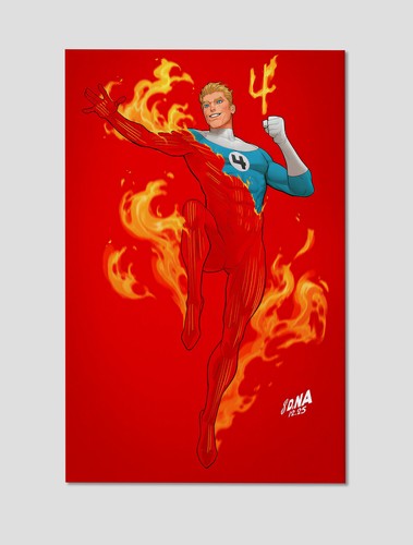 Human torch johnny storm - human,