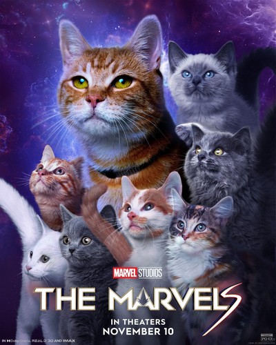 2023 the marvels movie - the, poster
